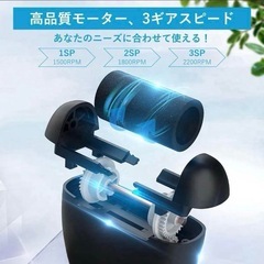 電動角質リムーバー LRCUOPY かかと 角質取り 足 強力パワー 3段階スピード 3種ローラー 角質リムーバー USB充電式 LEDライト付き LEDディスプレー 角質とれーる かかと削り 角質ケア 足魚の目 タコ かかと角質除去 水洗いOK 男女兼用 日本語説明書（ブラックの画像