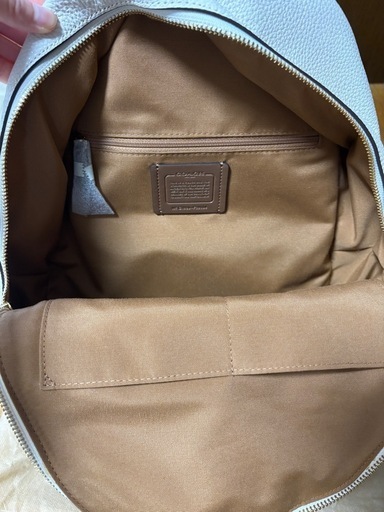 COACH ホワイトレザーリュック