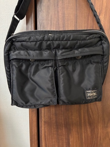 ポーター PORTER タンカー ショルダーバックS 2層 黒色　ナイロン