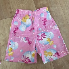 金魚柄　甚平　女の子　80サイズの画像