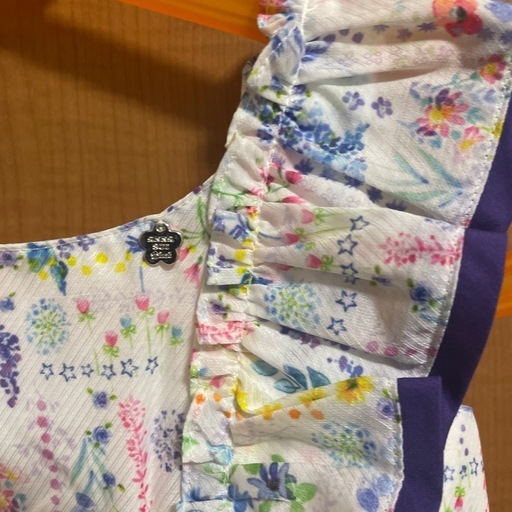 ANNA SUI MINI 花柄フリルトップス Mサイズ