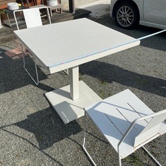 カフェ風　テーブル　椅子セット　スチール製