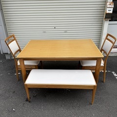 大塚家具ダイニングテーブルセットベンチシート✖️1ダイニング