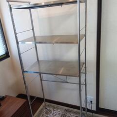 ディノス幅伸縮ステンレス棚ダスト上ラックの画像