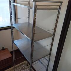 ディノス幅伸縮ステンレス棚ダスト上ラックの画像