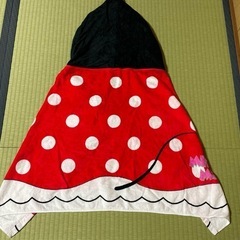 ミニーマウス フード付きタオルの画像