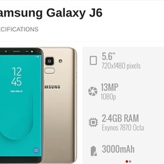 SUMSANG GALAXY J6 great conditionの画像