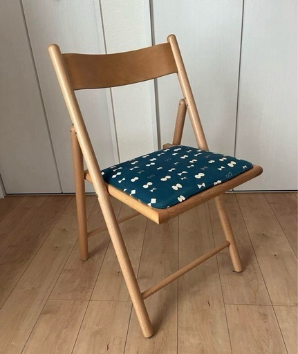 J【中古品】廃盤 MUJI☆無印良品 折りたたみイス 天然木 ブナ材
