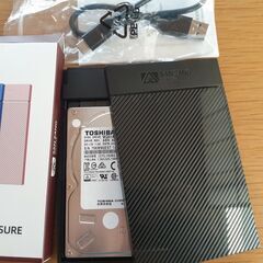 外付けHDD　1TB　（ケース新品）⑦の画像
