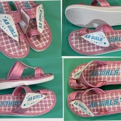 新品 女の子  サンダル 22㎝★ブラシセット★キッズマスク★シールおまけの画像