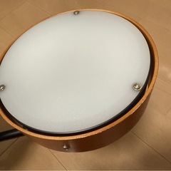 おしゃれな4灯シーリングライト（リモコン付き）木目調／LED対応／の画像