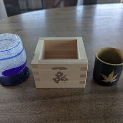 おちょこ x2種、 枡（一品）