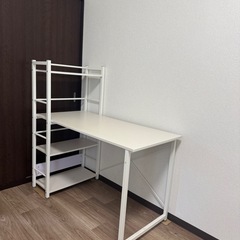 ラック付きデスク