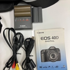 Canon EOS 40D＋レンズ＋バッテリー2個＋ケースの画像