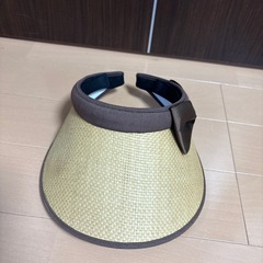 リボン付きサンバイザーの画像