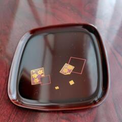 漆の菓子皿5枚の画像