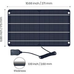 FlexSolar ソーラーパネル 6W 5V USB接続の画像