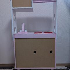 木のキッチンおもちゃの画像
