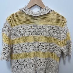 ‼️あんしん決済対応しておりません‼️✨新品未使用　ZARA  ポワンテルニットトップス　夏物　レディースの画像