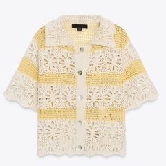 ‼️あんしん決済対応しておりません‼️✨新品未使用　ZARA  ポワンテルニットトップス　夏物　レディースの画像