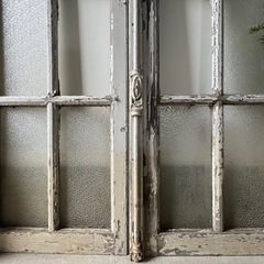 フランスアンティーク グレモン錠 窓枠の画像