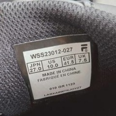 値下げ 　FILAスニーカー 27センチ ほぼ新品の画像