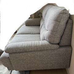 ニトリ2人用布張りソファー(キャッツ3 GY) (こーへ) 八潮の