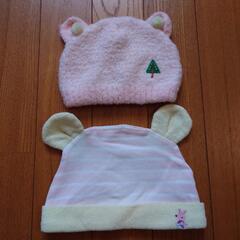 ベビー帽子　女の子　42〜46cm　おまけ付きの画像
