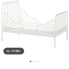 IKEA　子ども用伸長式ベッド　MINNENの画像