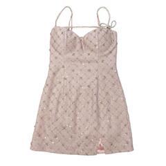 ROBE de FLEURS ローブドフルール ビジューリボンハートカットタイトミニキャバドレスの画像