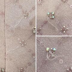ROBE de FLEURS ローブドフルール ビジューリボンハートカットタイトミニキャバドレスの画像
