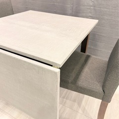 【モールテックス】ダイニングテーブル　➕　椅子2脚の画像
