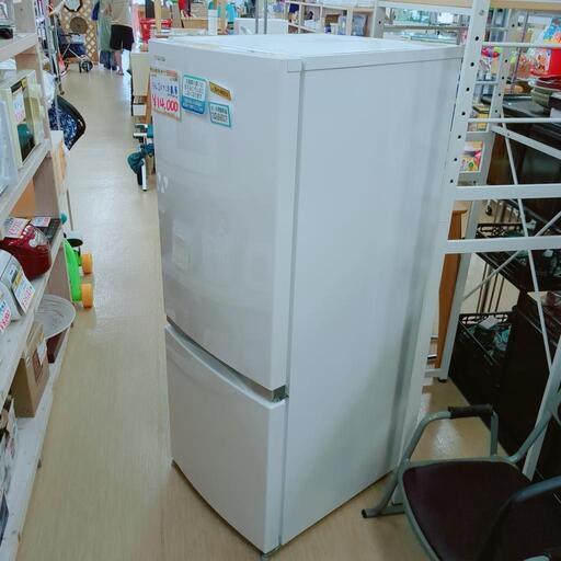 高級素材使用ブランド 東芝 2ドア冷蔵庫 大きめの凹みあり 2018年製 153L GR-M15BS(W) 冷蔵庫・冷凍庫
