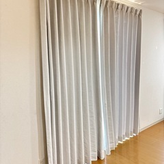 カーテン　ニトリ　アイボリーの画像
