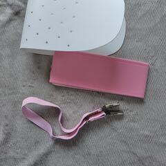 【未使用の下駄付き】女性用浴衣セット　パール風帯留め付きの画像