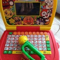 アンパンマンパソコン　知育玩具の画像