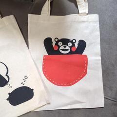 くまモンA4エコバッグまち無し＊2種セット！の画像