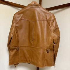 シングルライダース☆大きいサイズバイクレザー 本革 革ジャンの画像