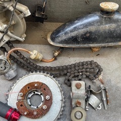 2ストローク50cc自転車用ガソリンガス電動エンジンバイクフルモーターセットクロム2 Stroke 50cc Bicycle Petrol Gas Motorized Engine Biの画像