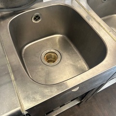 【購入注意点有り】 業務用2槽シンク＋1槽シンクの画像