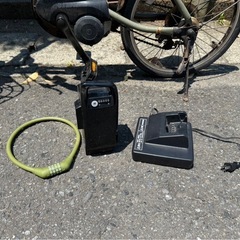  【引渡し者決定】電動自転車　サーフボードキャリア付きの画像