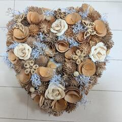 オシャレなフラワーリース２個＆シャボンフラワーセットの画像