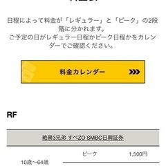  E  ZO福岡BOSSすべZO招待券の画像