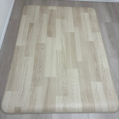 ニトリ　木目調ラグ　100×140の画像