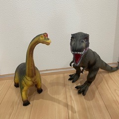 ティラノサウルス　ブラキオザウルス　ソフビ