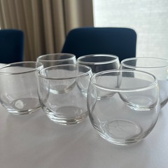 小さなデザート用ガラスコップ×6