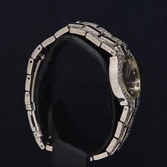値下げ❗️No.13  稼働 良品 DORISBLASER QZ シルバー文字盤 石付 ローマン ラウンド レディース腕時計 の画像