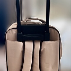 FILA キャリー付きリュック+キャリーポーチ（ベージュ）　即決で100円！の画像