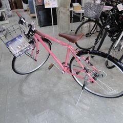 あさひ クロスバイク WEEKENDBIKES-L  ウォームピンク 2025年購入品 美品 【モノ市場東海店】141の画像