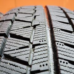 走行短め【BS BRIDGESTONE ICEPARTNER2 165/70R14】スタッドレス【BS BALMINUM 14インチ 5.5J4HPCD100+39】22年製 ヴィッツ等　(KTM442)の画像